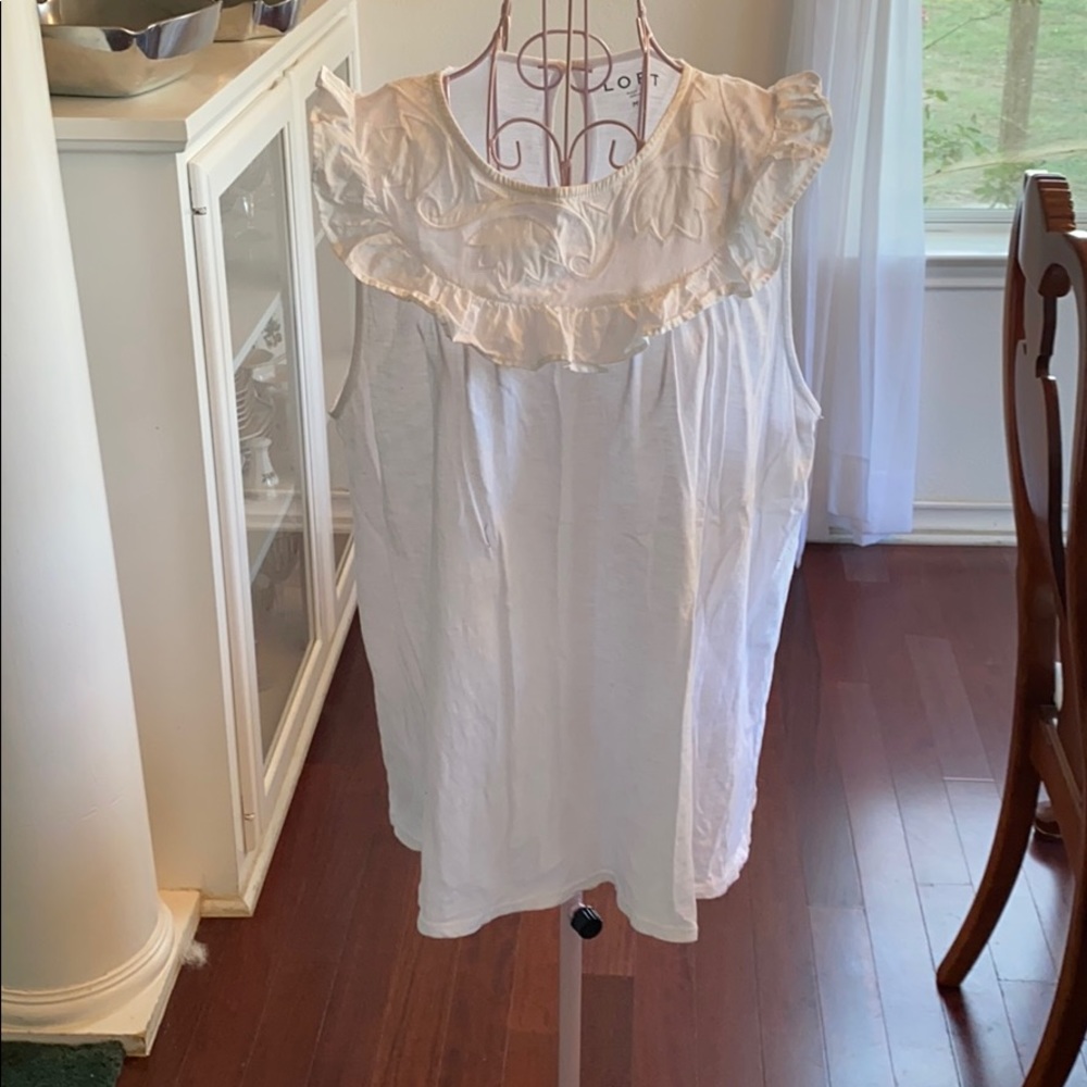 Loft white shirt